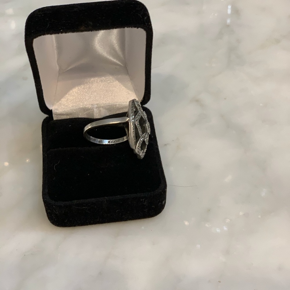 VINTAGE JUDITH JACK STERLING SILVER RING - Picture 4 of 6